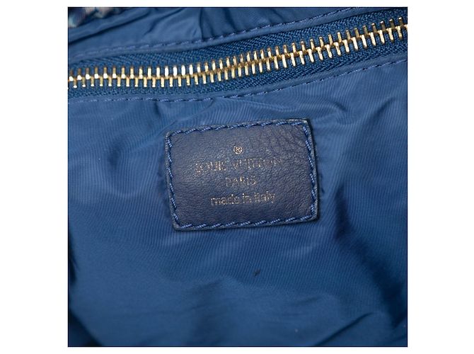 Bucket Borsa a secchiello Louis Vuitton Limited Edition Monogram Nylon Ikat Noefull MM Blu - vista 5