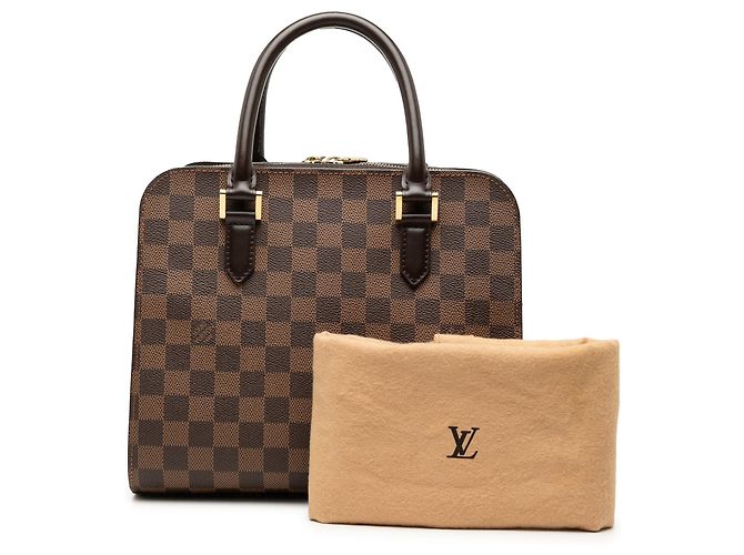 Bolsa de mão Louis Vuitton Damier Ebene Triana Castanha - vista 8