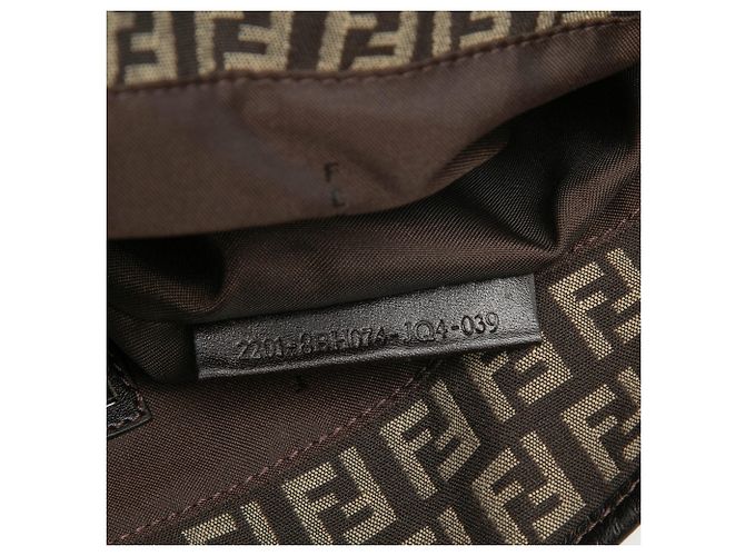 Borsa Tote Fendi Zucchino Canvas Marrone - vista 6