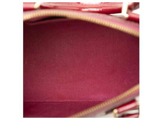 Borsa Louis Vuitton Monogram Vernis Ombre Alma BB rossa Rosso - vista 4