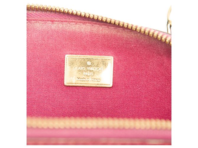 Borsa Louis Vuitton Monogram Vernis Ombre Alma BB rossa Rosso - vista 5