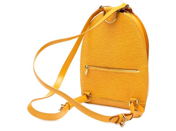 Zaino Louis Vuitton Epi Mabillon Giallo - vista 2