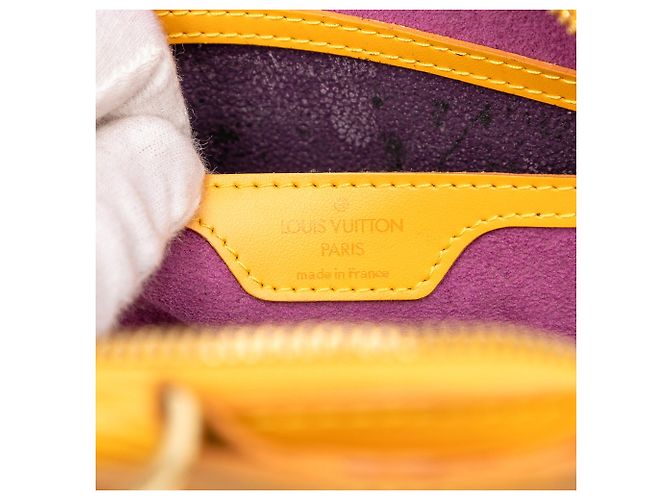 Zaino Louis Vuitton Epi Mabillon Giallo - vista 6