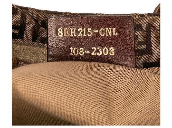 Borsa Tote Fendi Zucchino Canvas Superstar Beige - vista 6