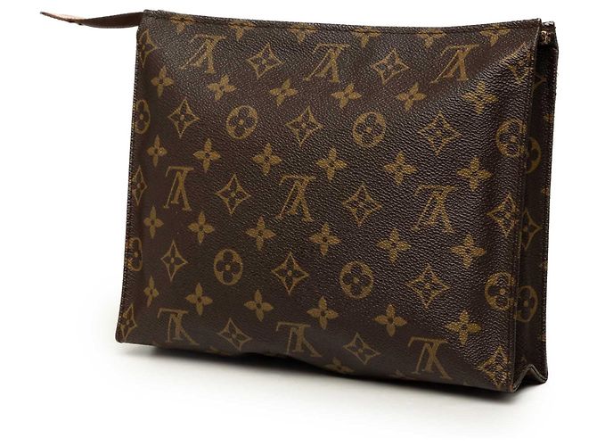 Bolso de mano Louis Vuitton Monogram Toiletry Pouch 26 marrón Castaño - vista 2