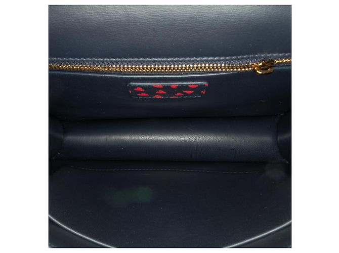 Borsa a tracolla con patta Dior I Love Paris 30 Montaigne Blu - vista 5