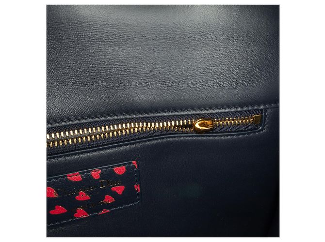 Borsa a tracolla con patta Dior I Love Paris 30 Montaigne Blu - vista 8