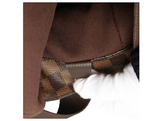 Borsa a tracolla Louis Vuitton Damier Ebene Bastille Marrone - vista 6