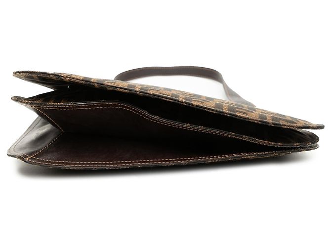 Borsa Hobo Fendi Zucca Canvas Marrone - vista 3