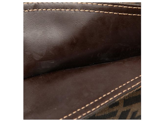 Borsa Hobo Fendi Zucca Canvas Marrone - vista 8