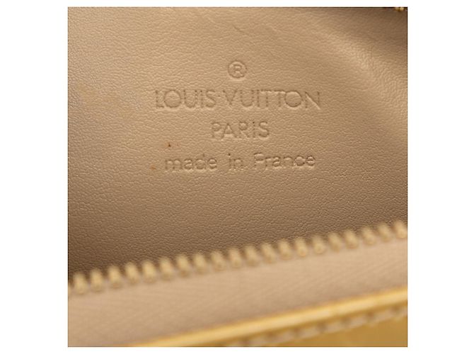 Borsa a tracolla Louis Vuitton Monogram Vernis Pochette Lexington Fleurs Gialla - vista 5