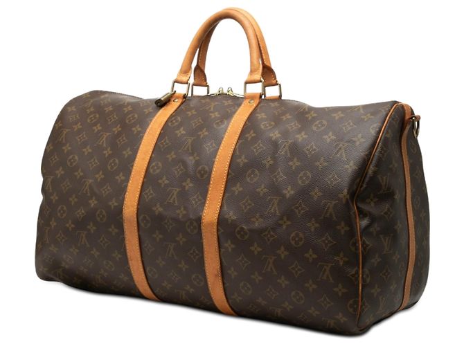 Borsa da viaggio Louis Vuitton Monogram Keepall Bandouliere 55 Marrone - vista 2