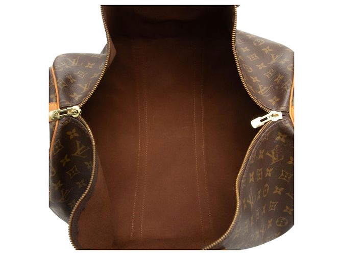 Borsa da viaggio Louis Vuitton Monogram Keepall Bandouliere 55 Marrone - vista 4