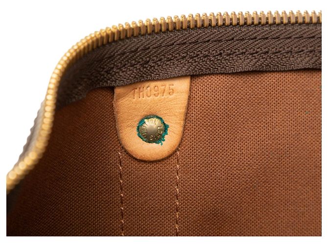 Borsa da viaggio Louis Vuitton Monogram Keepall Bandouliere 55 Marrone - vista 5