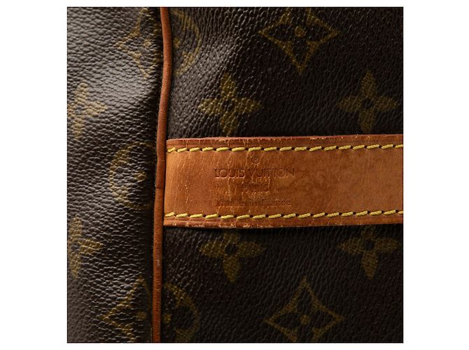 Borsa da viaggio Louis Vuitton Monogram Keepall Bandouliere 55 Marrone - vista 6