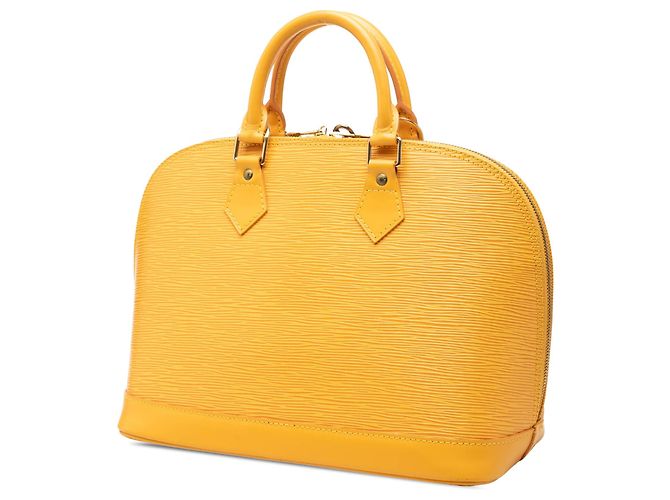 Borsa a mano Louis Vuitton Epi Alma PM Gialla Giallo - vista 2