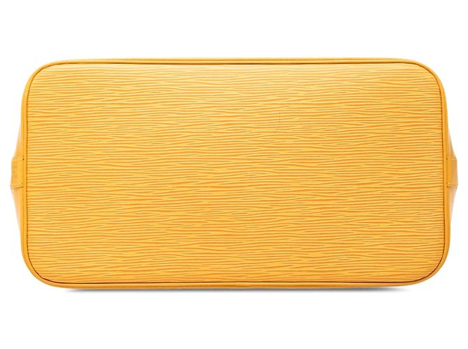 Borsa a mano Louis Vuitton Epi Alma PM Gialla Giallo - vista 3