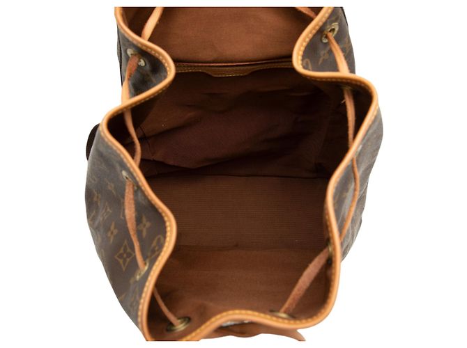 Zaino Louis Vuitton Monogram Montsouris GM Marrone - vista 4