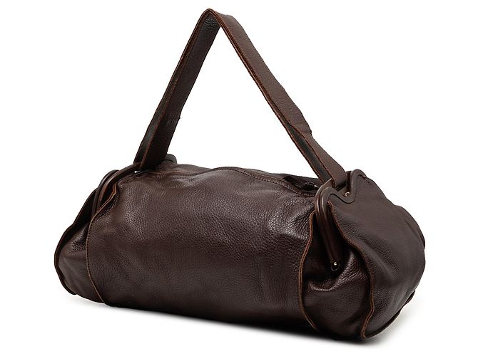 Brown Bottega Veneta Leather Side Pocket Shoulder Bag - view 2