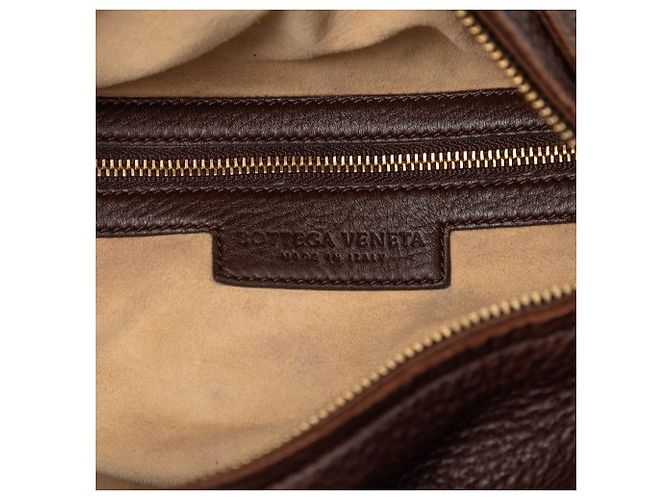 Brown Bottega Veneta Leather Side Pocket Shoulder Bag - view 5