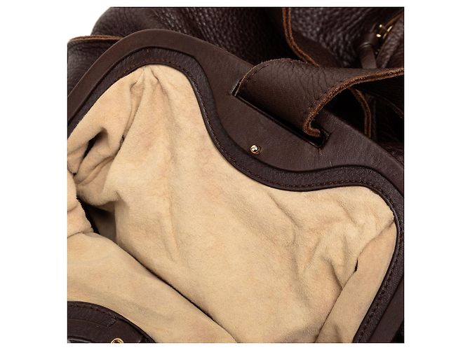 Brown Bottega Veneta Leather Side Pocket Shoulder Bag - view 6