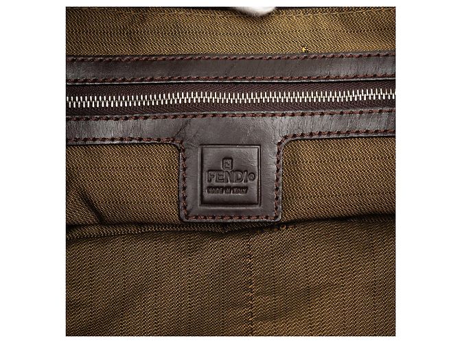 Fendi Twins Tote Large aus Zucca Canvas Braun - Ansicht 5