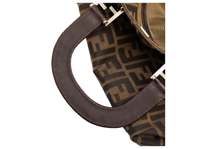 Fendi Twins Tote Large aus Zucca Canvas Braun - Ansicht 8