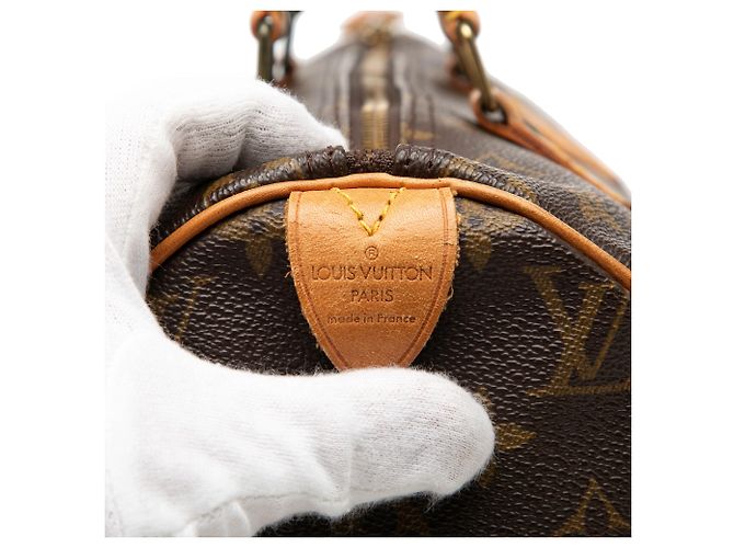 Borsa Boston Louis Vuitton Monogram Speedy 30 Marrone - vista 5