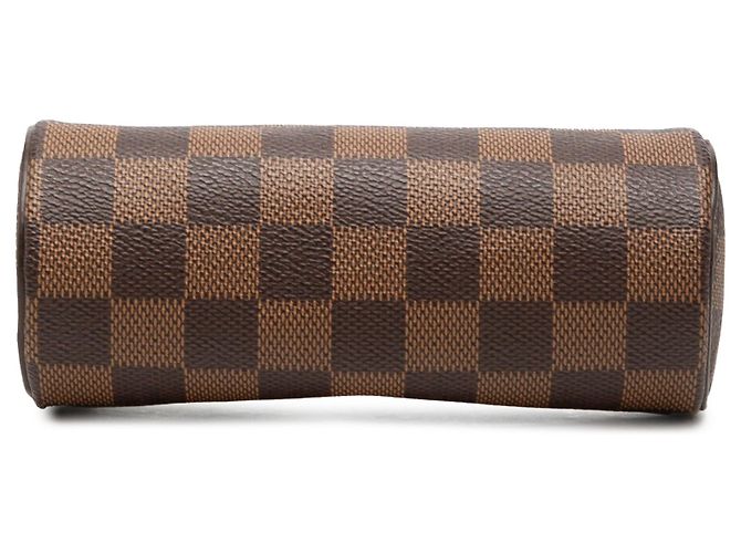Borsa a mano Louis Vuitton Damier Ebene Papillon Pochette Marrone - vista 3