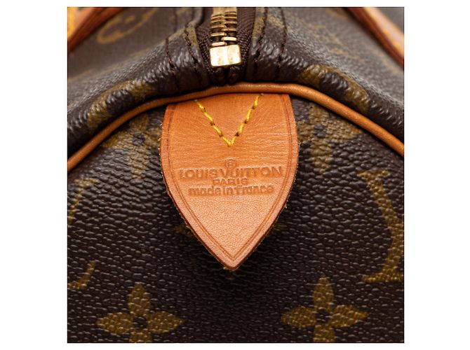 Bolso Boston Louis Vuitton Monogram Speedy 30 Marrón Castaño - vista 5