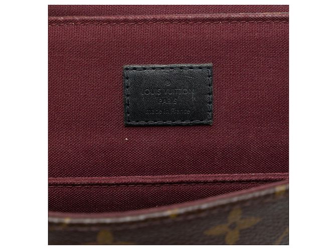 Borsa a tracolla Louis Vuitton Monogram Macassar Bass GM Marrone - vista 5