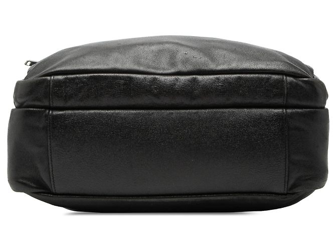 Autre Marque Saint Laurent Sid Messenger Bag aus Lammleder in Schwarz - Ansicht 3