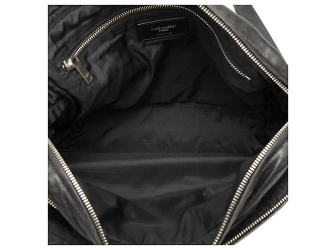 Autre Marque Saint Laurent Sid Messenger Bag aus Lammleder in Schwarz - Ansicht 4
