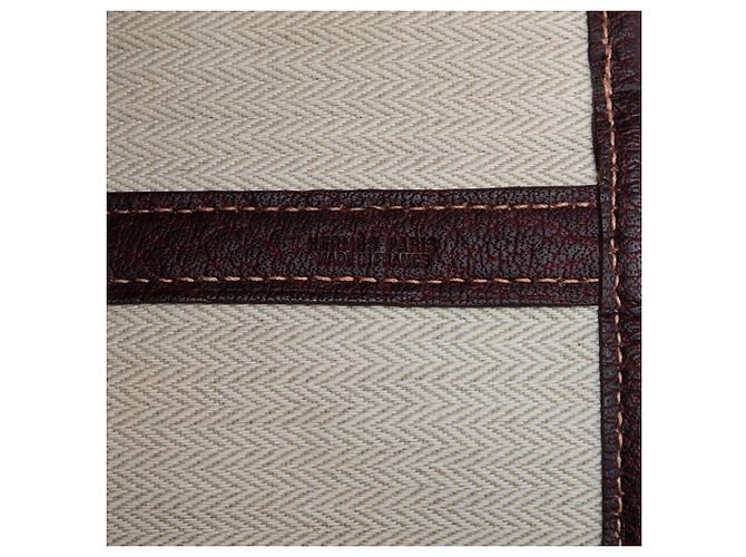Borsa Tote Garden Party 49 Hermès in Amazonia e Buffle Skipper Marrone - vista 4