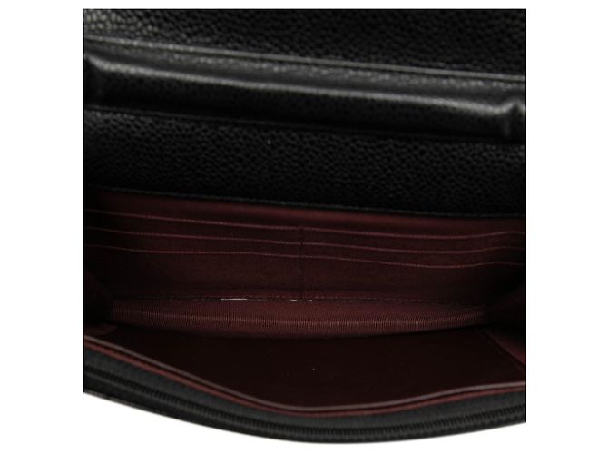 Borsa a tracolla Chanel CC Quilted Caviar Wallet on Chain Nera Nero - vista 4