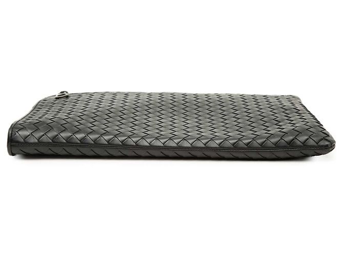 Clutch Document Case Bottega Veneta in Nappa Intrecciato nero - vista 3