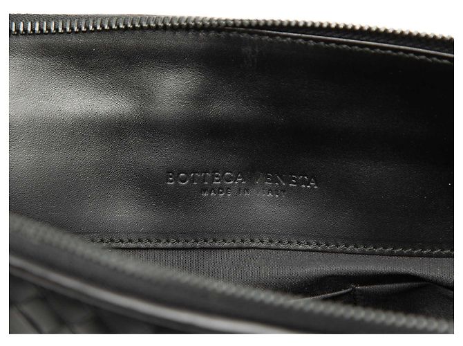 Clutch Document Case Bottega Veneta in Nappa Intrecciato nero - vista 6