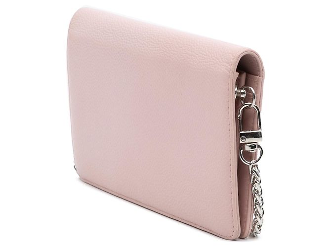 Borsa a tracolla Chanel CC Caviar Wallet On Chain Rosa - vista 2