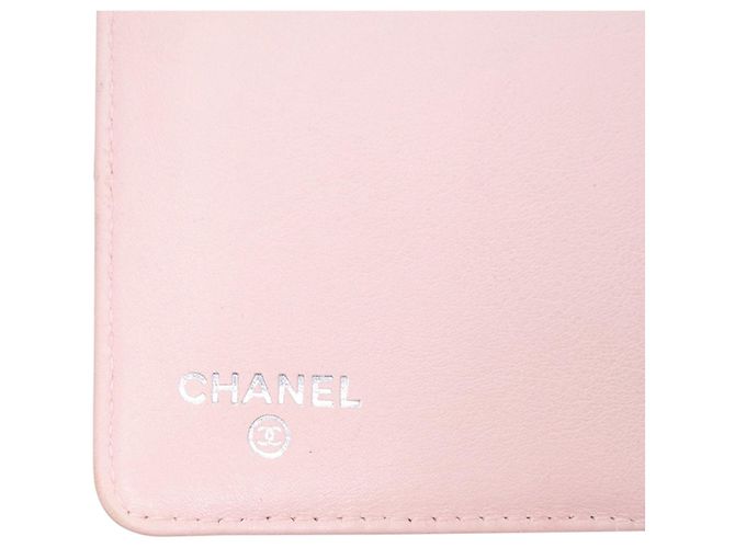 Borsa a tracolla Chanel CC Caviar Wallet On Chain Rosa - vista 6