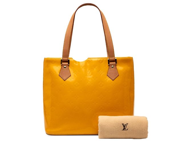 Bolso Tote Louis Vuitton Monogram Vernis Houston Amarillo - vista 10