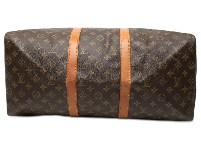 Borsa da viaggio Louis Vuitton Monogram Keepall 50 Marrone - vista 3