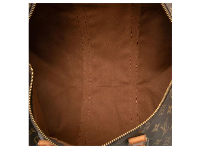 Borsa da viaggio Louis Vuitton Monogram Keepall 50 Marrone - vista 4