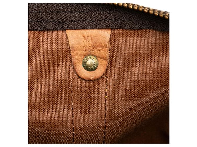 Borsa da viaggio Louis Vuitton Monogram Keepall 50 Marrone - vista 5