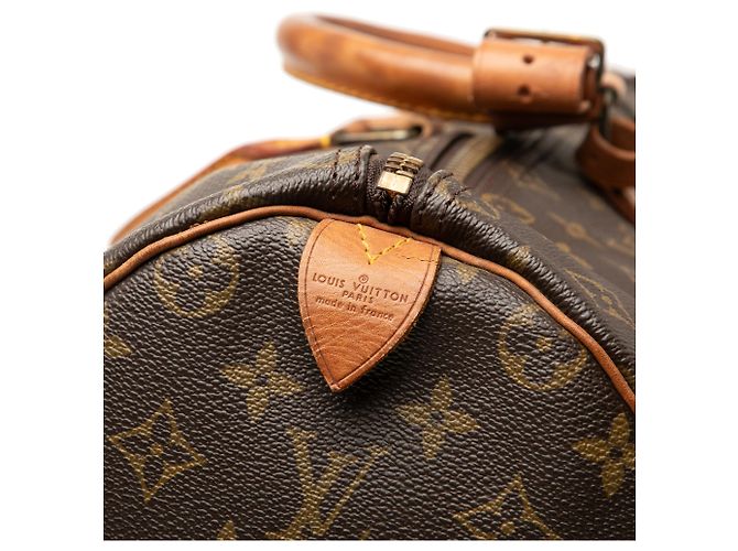 Borsa da viaggio Louis Vuitton Monogram Keepall 50 Marrone - vista 6