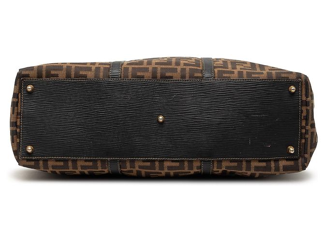Borsa Fendi Zucca Canvas marrone - vista 3