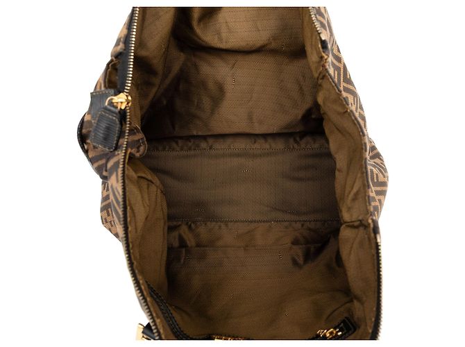 Borsa Fendi Zucca Canvas marrone - vista 4