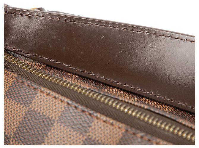 Borsa a tracolla Louis Vuitton Damier Ebene Portobello PM Marrone - vista 6
