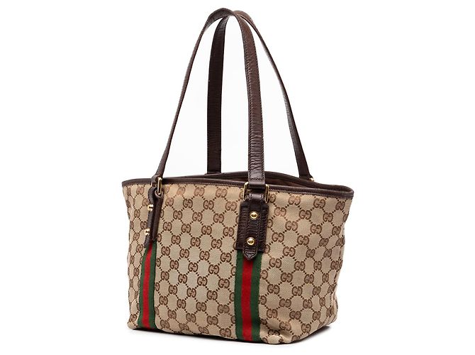 Borsa Tote Gucci GG Canvas Jolicoeur marrone - vista 2