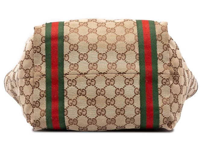 Borsa Tote Gucci GG Canvas Jolicoeur marrone - vista 3