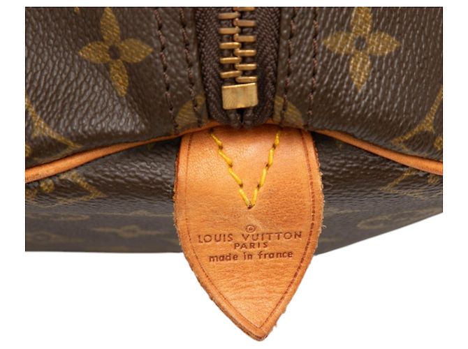 Bolso de viaje Louis Vuitton Monogram Keepall 55 Marrón Castaño - vista 5